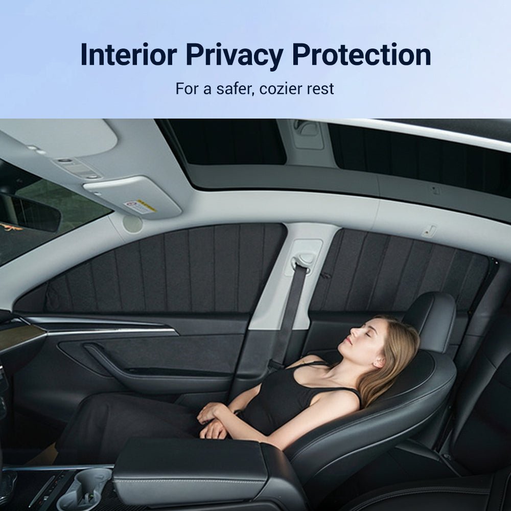 Sikunuo Foldable Window Shades for Model 3 & Model Y