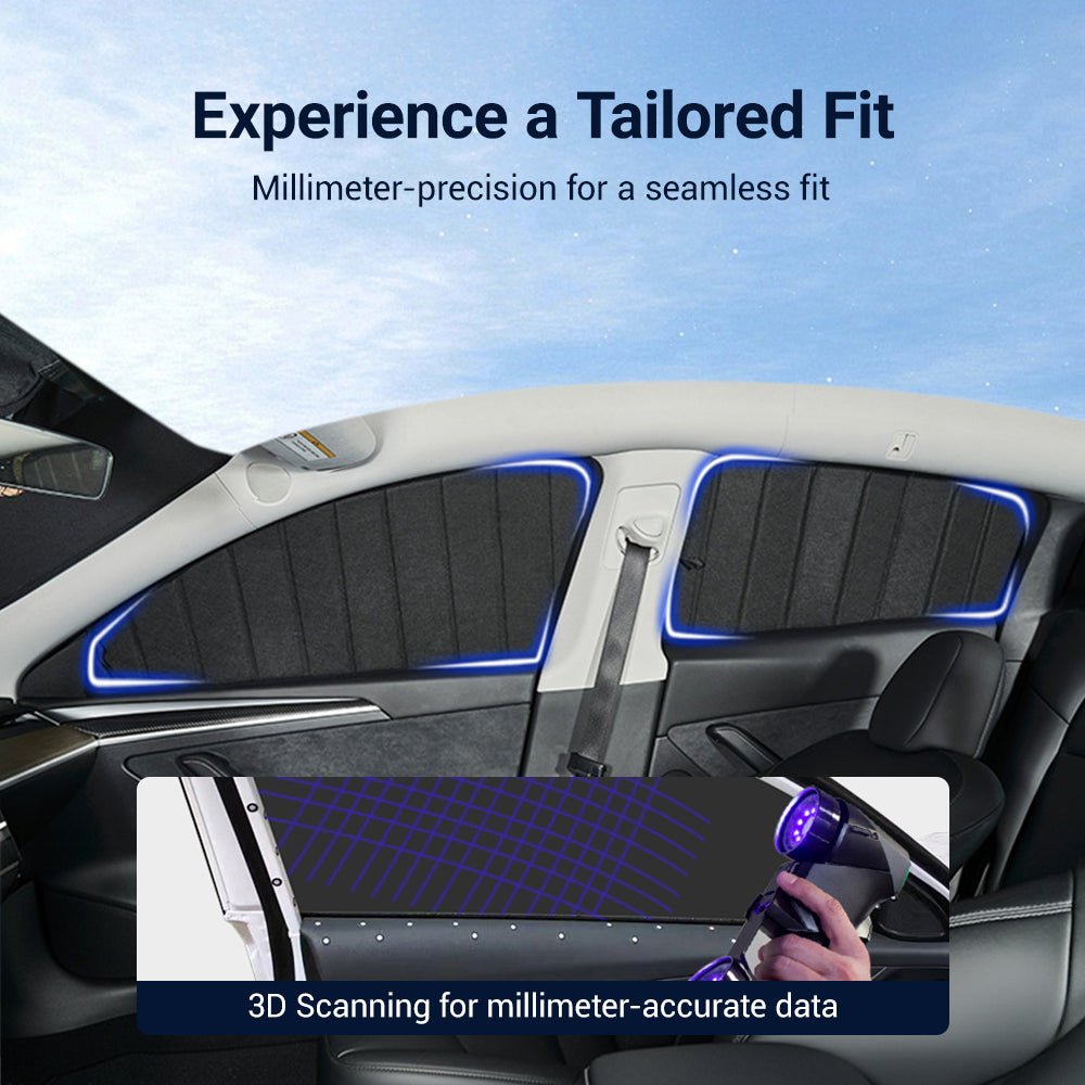 Sikunuo Foldable Window Shades for Model 3 & Model Y