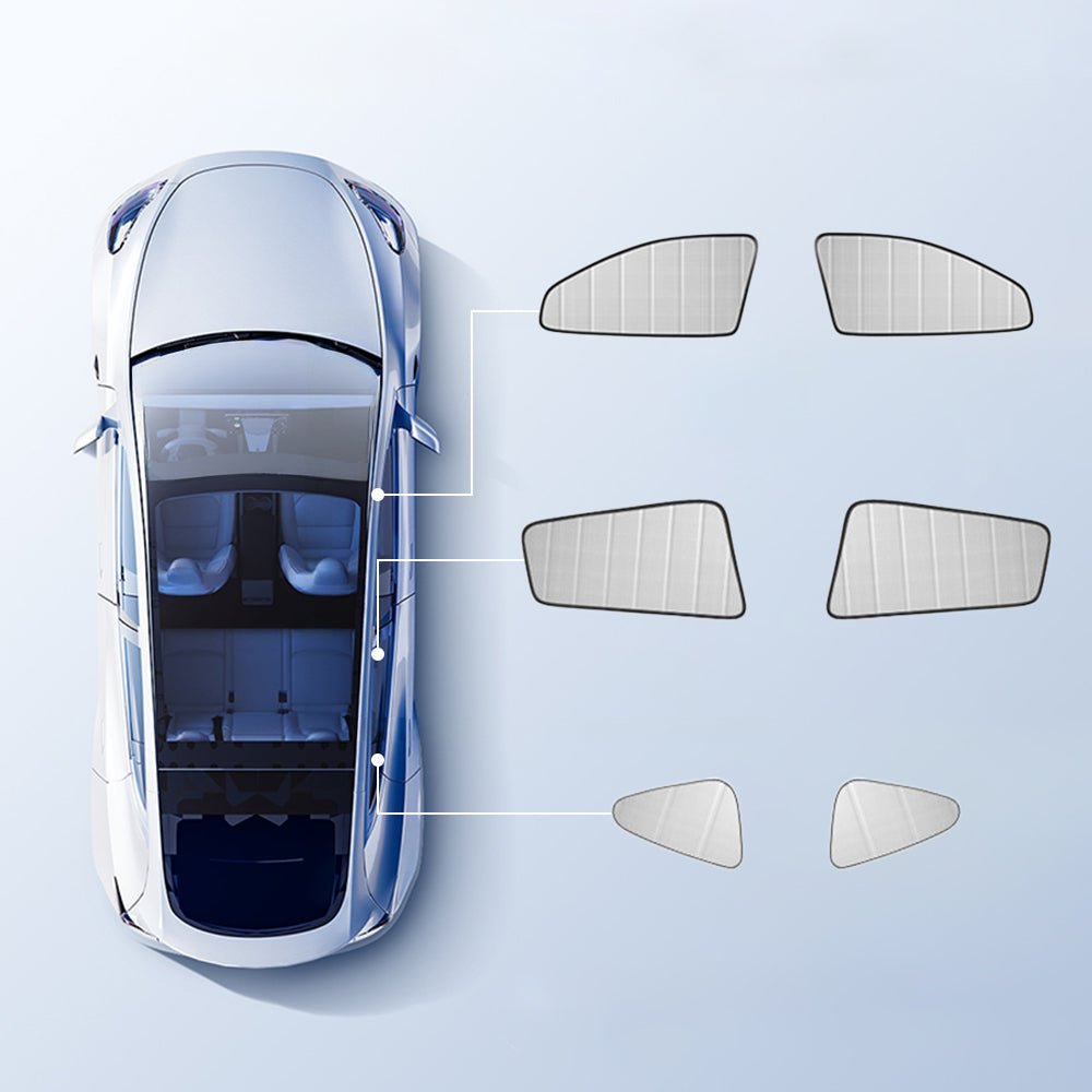 Sikunuo Foldable Window Shades for Model 3 & Model Y