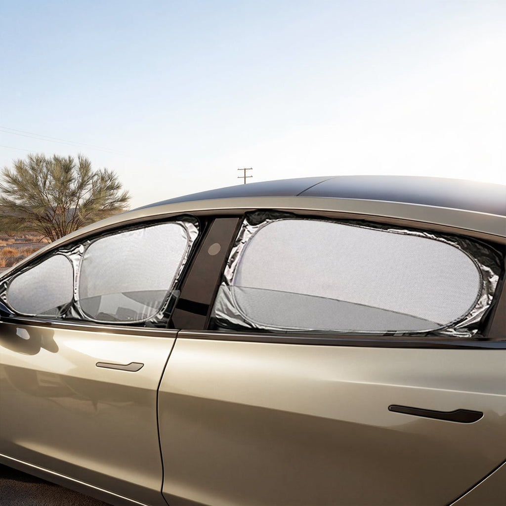 Sikunuo Full Car Sun Shade Set for Tesla Model YL 6-Seater
