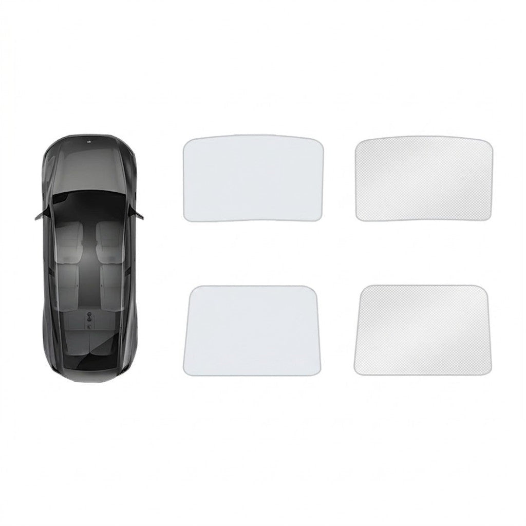Sikunuo Glass Roof Sunshade for Tesla Model YL 6-Seater