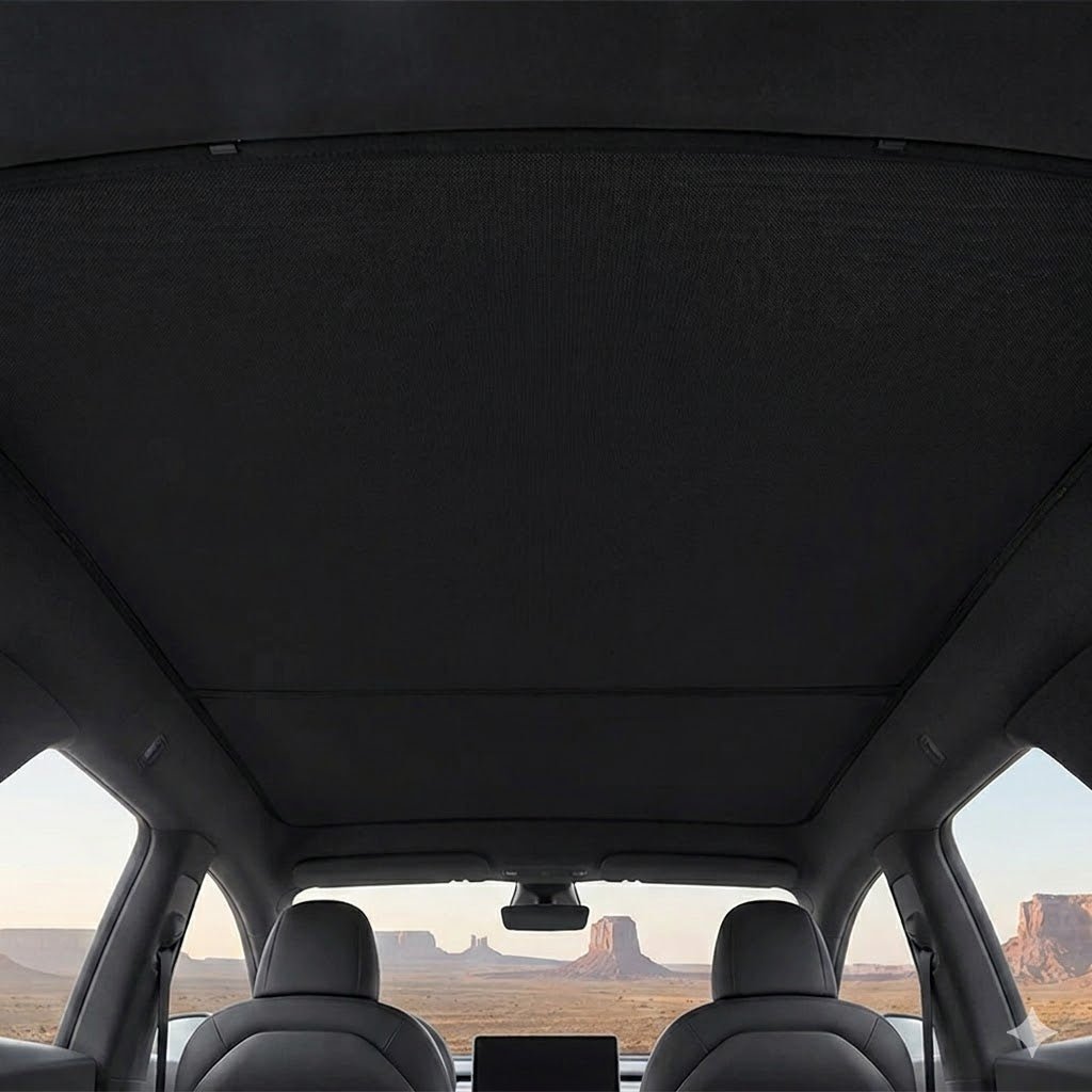 Sikunuo Glass Roof Sunshade for Tesla Model YL 6-Seater