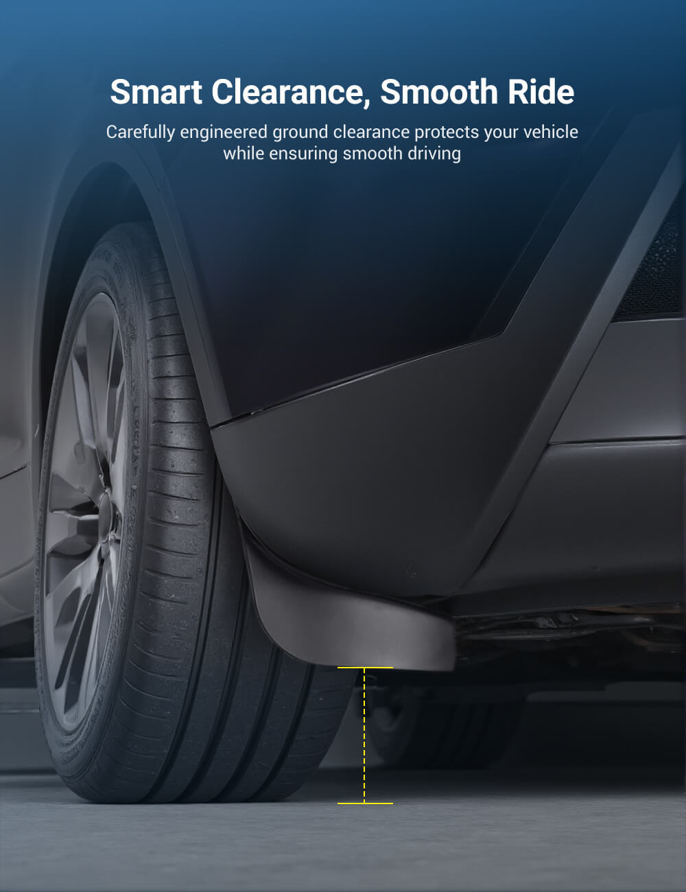 Sikunuo Hidden Mud Flaps for Model Y Juniper/ Model YL | Invisible Protection