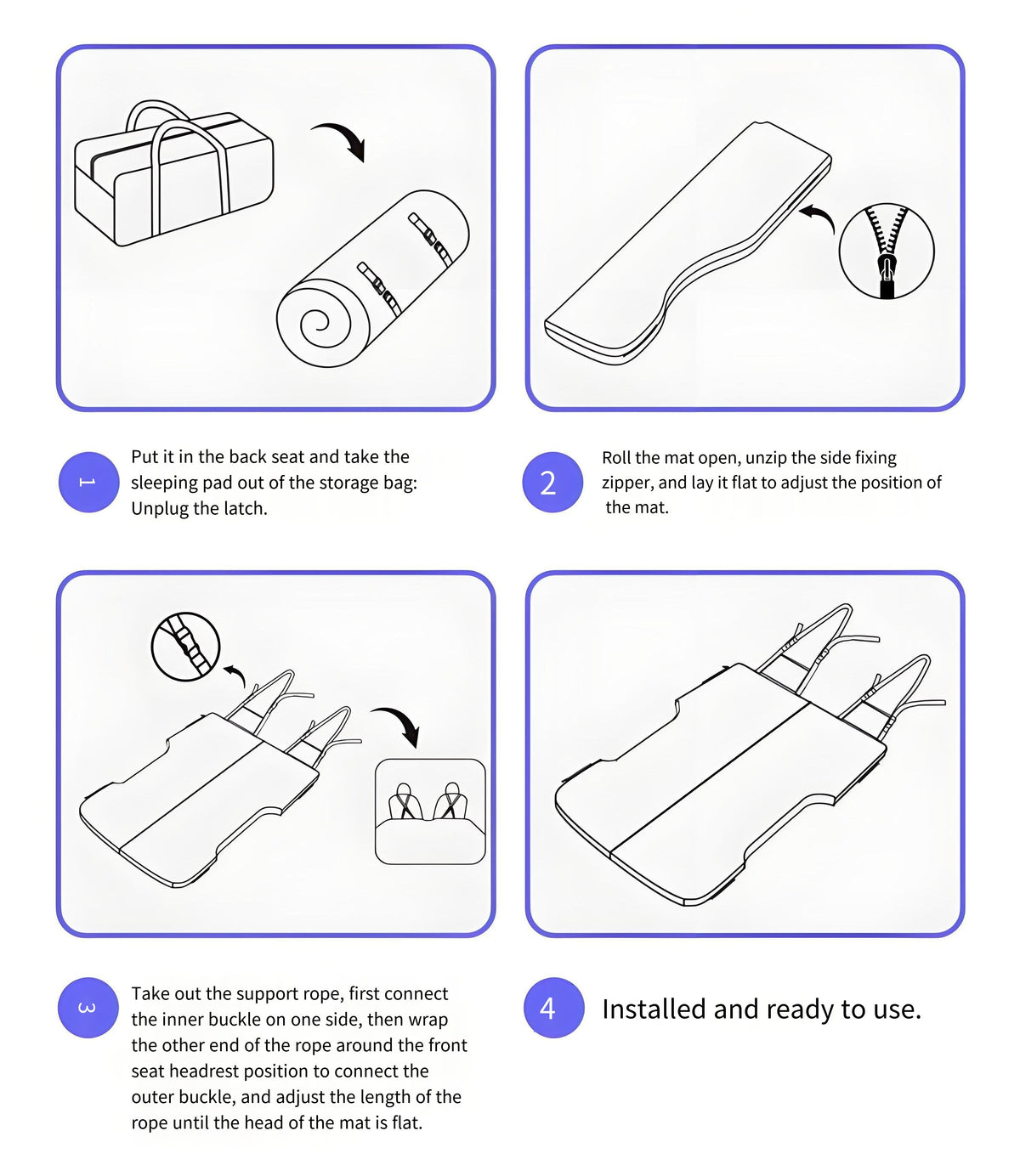 Sikunuo Ice-Feel Cooling Mattress for Model Y Juniper