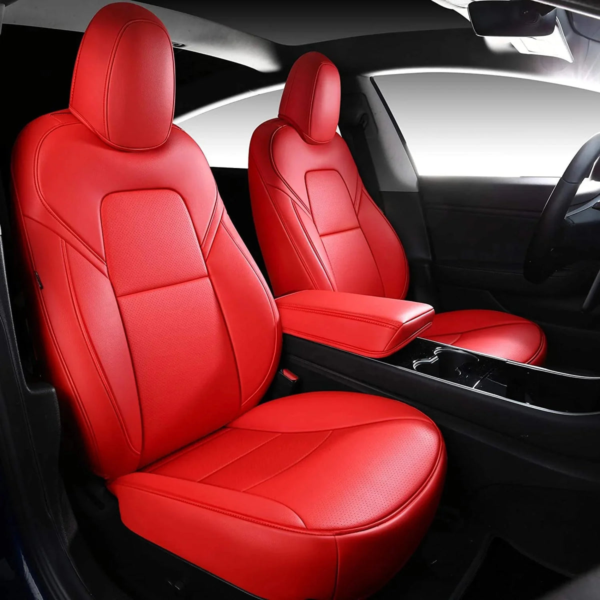 Sikunuo Leather Seat Covers for Model 3/Y | Clearance Sale | Limited Stock