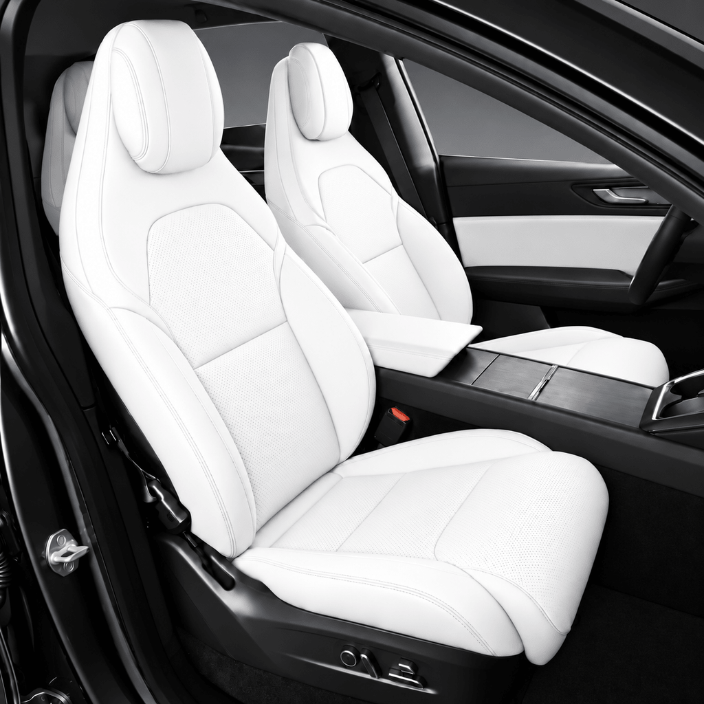 Sikunuo Leather Seat Covers for Tesla Model YL 6-Seater