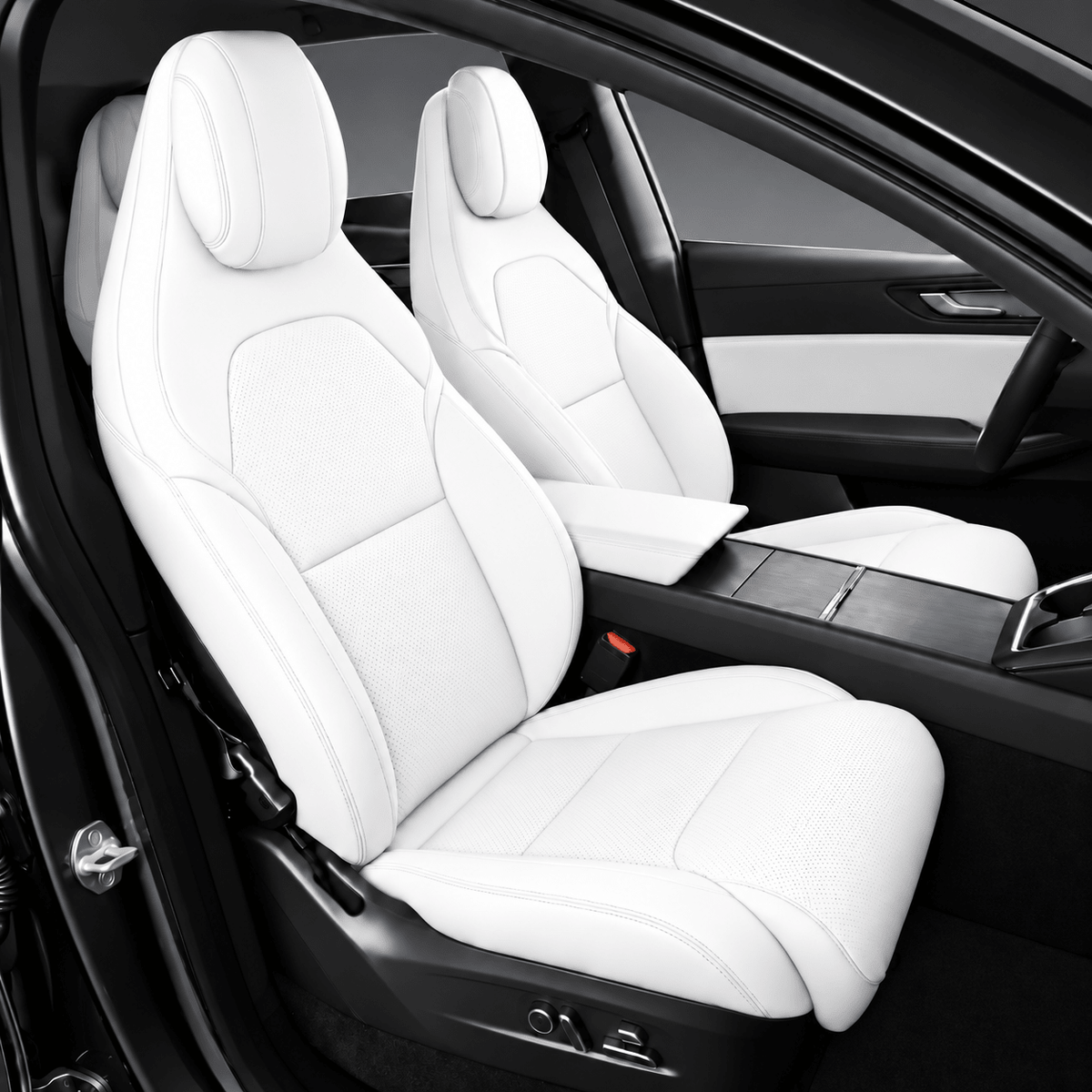 Sikunuo Leather Seat Covers for Tesla Model YL 6-Seater
