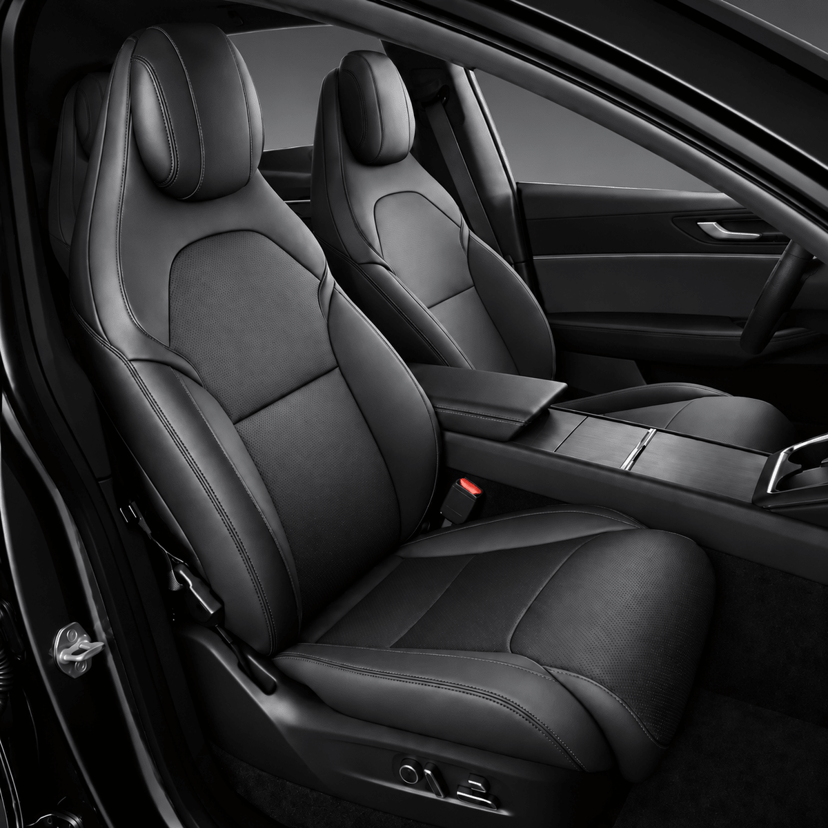 Sikunuo Leather Seat Covers for Tesla Model YL 6-Seater