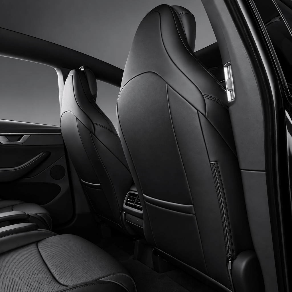 Sikunuo Leather Seat Covers for Tesla Model YL 6-Seater