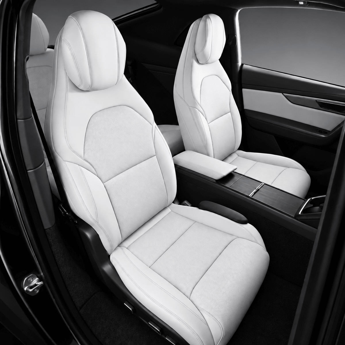 Sikunuo Leather Seat Covers for Tesla Model YL 6-Seater