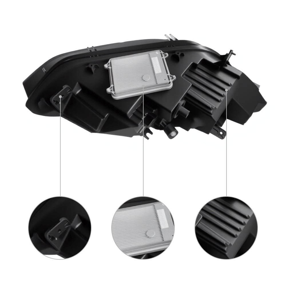 Sikunuo LED Headlight Replacement for Model X (16-23)