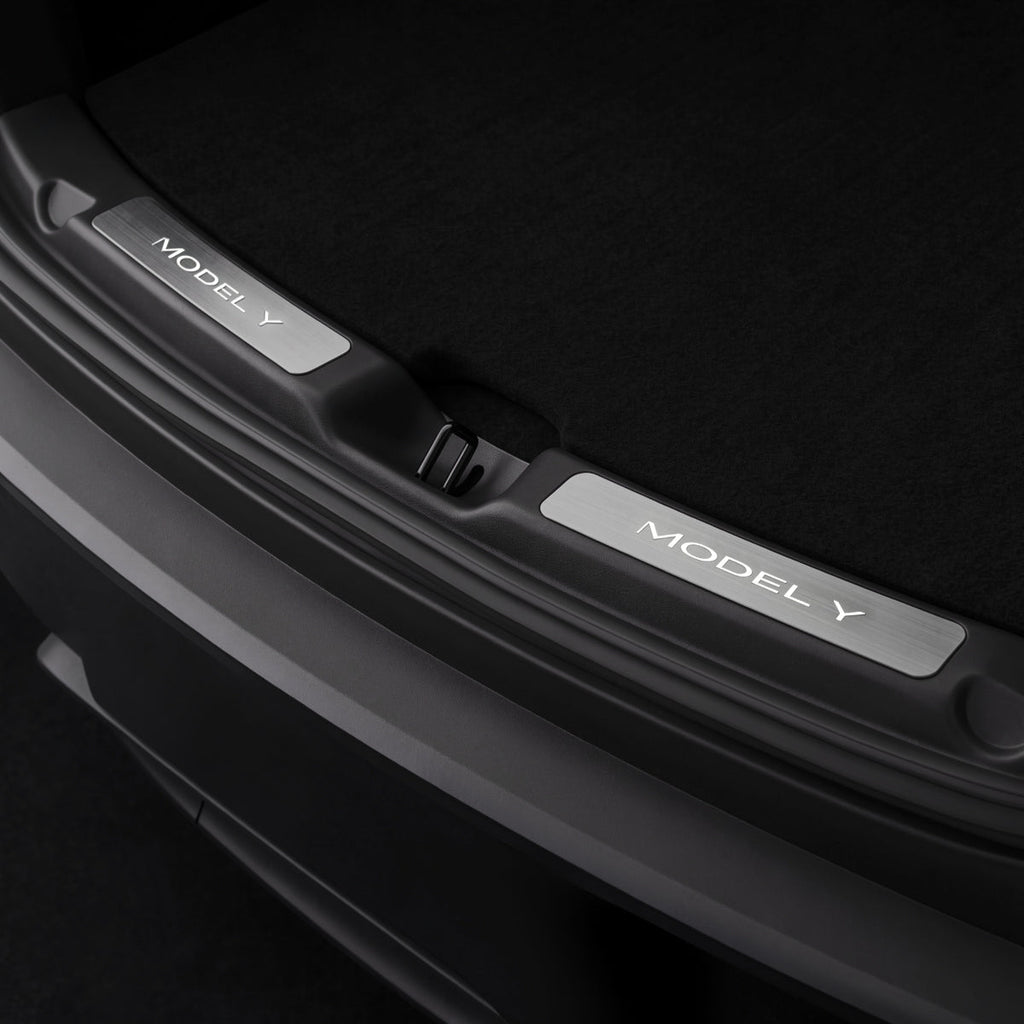 Sikunuo LED Illuminated Welcome Pedal Trunk Sill Protector for Model Y Juniper