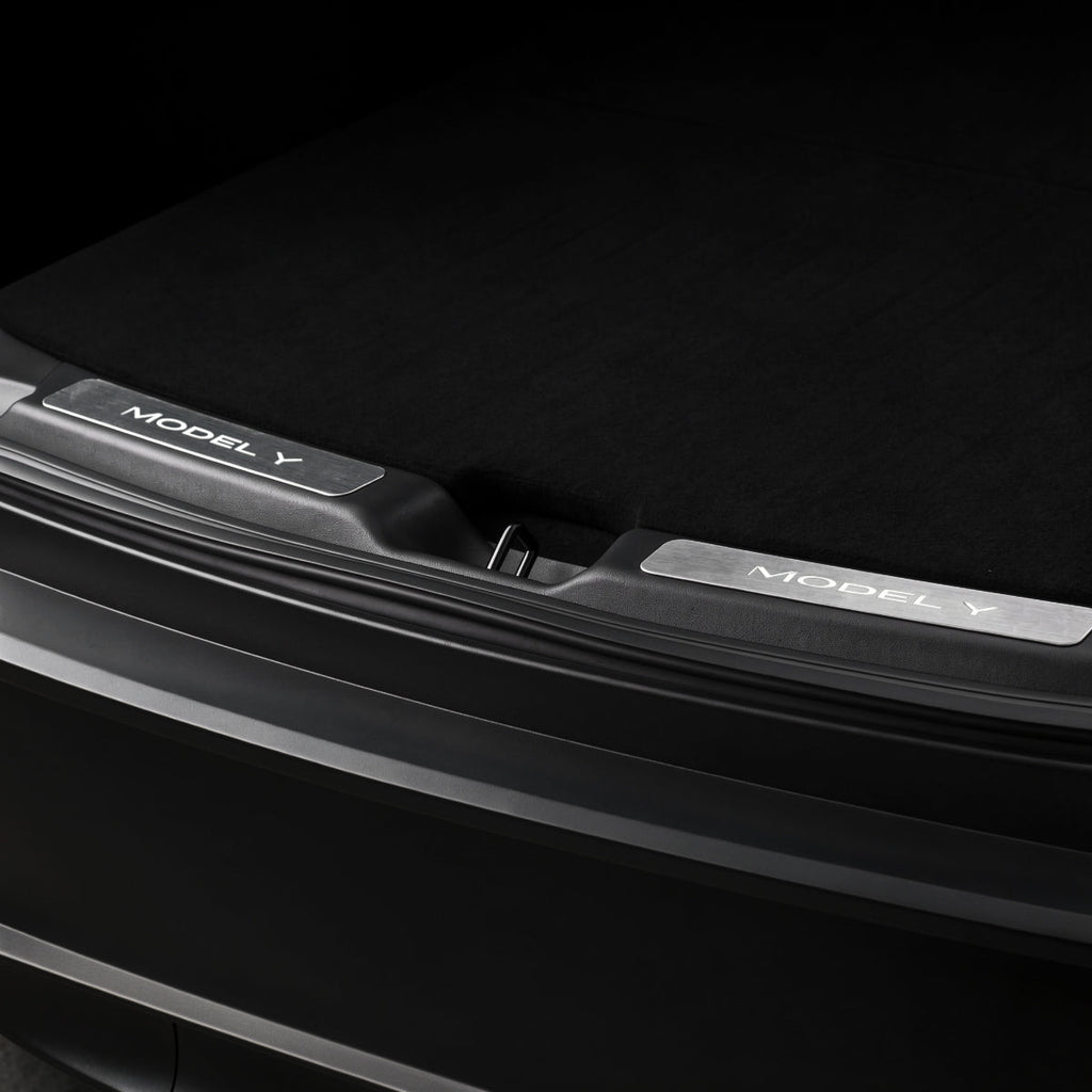 Sikunuo LED Illuminated Welcome Pedal Trunk Sill Protector for Model Y Juniper