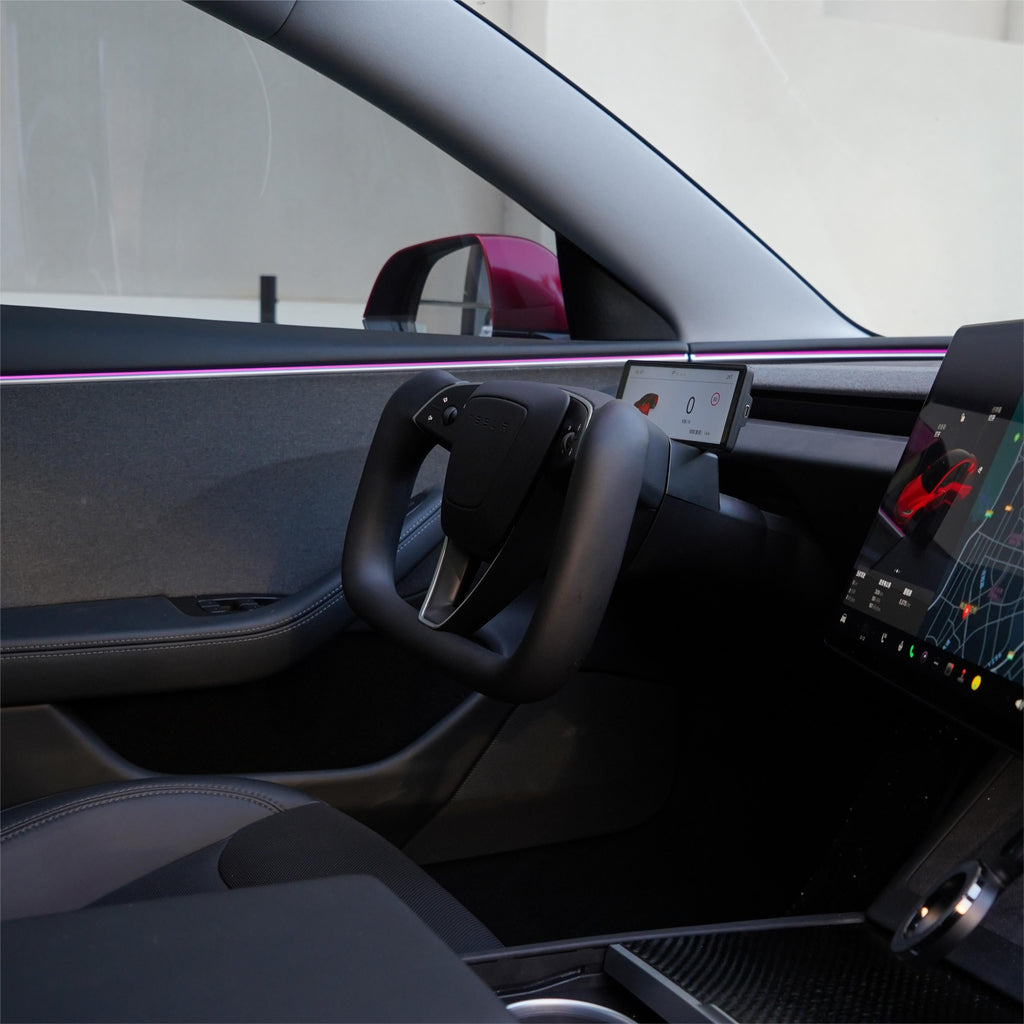 Sikunuo Model 3 Highland / Model Y Juniper Yoke Plaid Steering Wheel