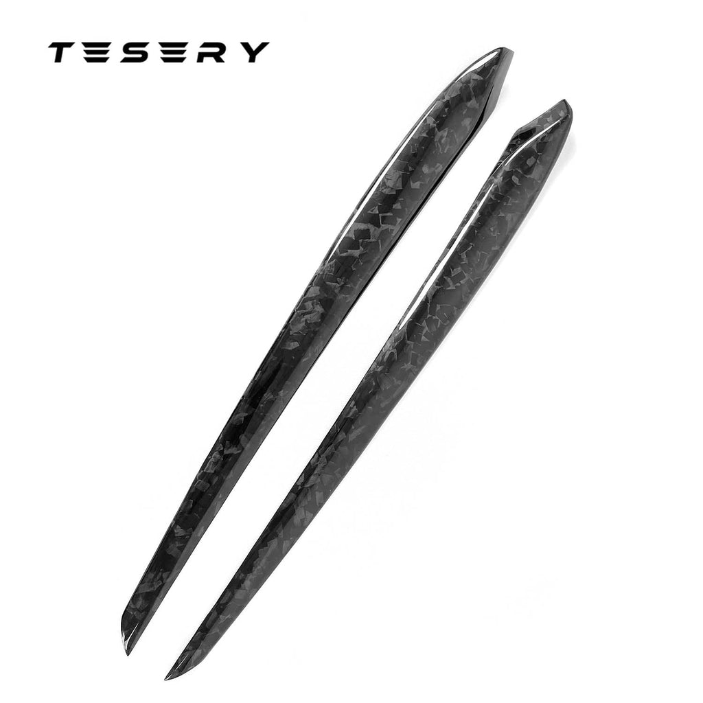 Sikunuo Model 3 / Y Door Panel Trim - Carbon Fiber Interior Mods【2pcs】
