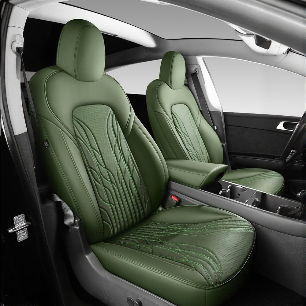Sikunuo Nappa Leather Seat Covers for Model 3 Highland & Model Y Juniper