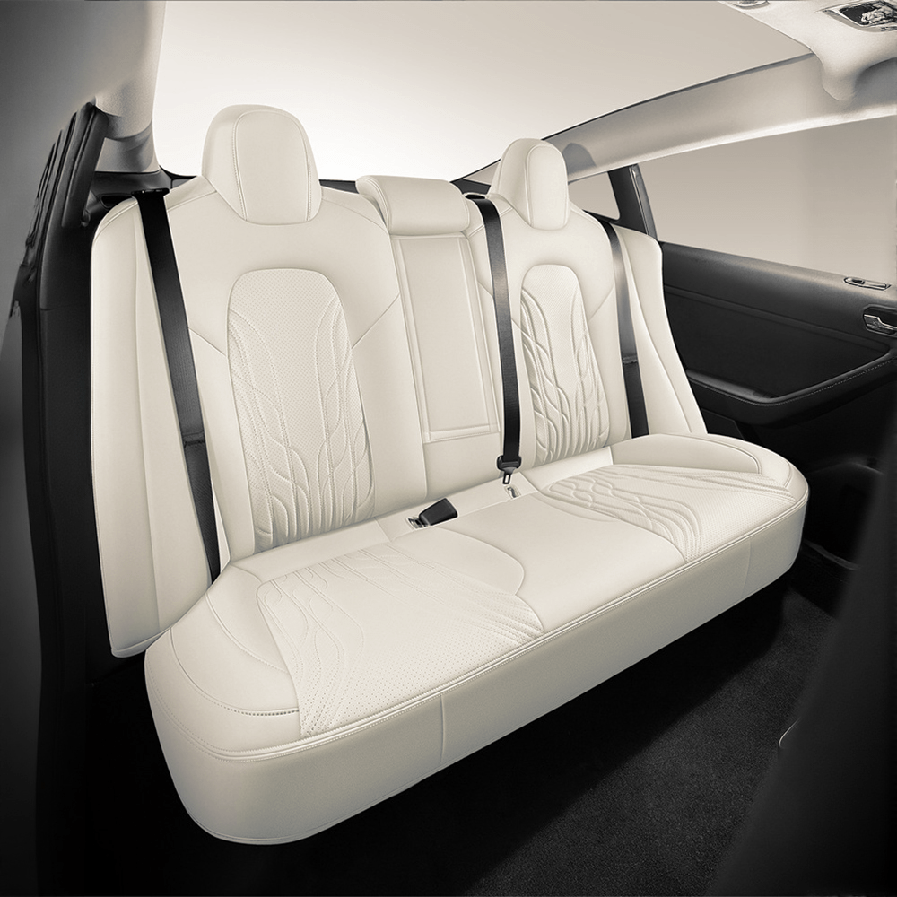 Sikunuo Nappa Leather Seat Covers for Model 3 Highland & Model Y Juniper