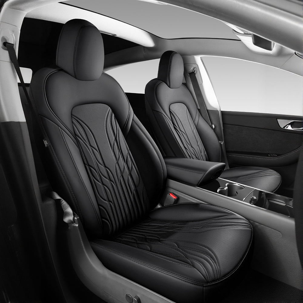 Sikunuo Nappa Leather Seat Covers for Model 3 Highland & Model Y Juniper