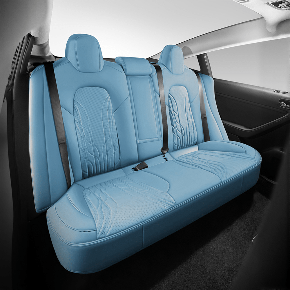 Sikunuo Nappa Leather Seat Covers for Model 3 Highland & Model Y Juniper