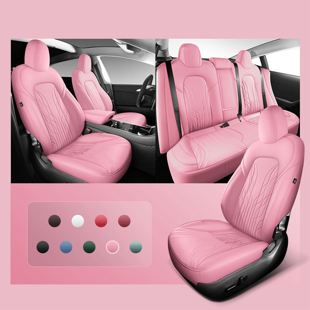 Sikunuo Nappa Leather Seat Covers for Model 3 Highland & Model Y Juniper