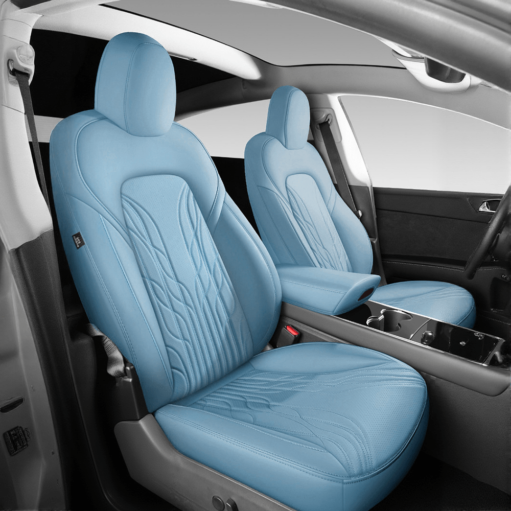 Sikunuo Nappa Leather Seat Covers for Model 3 Highland & Model Y Juniper