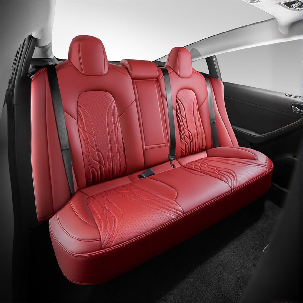 Sikunuo Nappa Leather Seat Covers for Model 3 Highland & Model Y Juniper