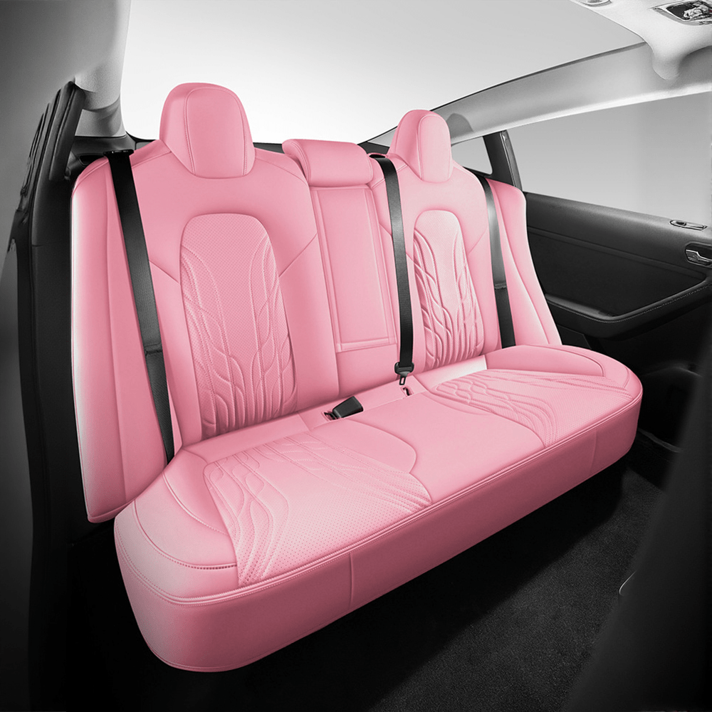 Sikunuo Nappa Leather Seat Covers for Model 3 Highland & Model Y Juniper
