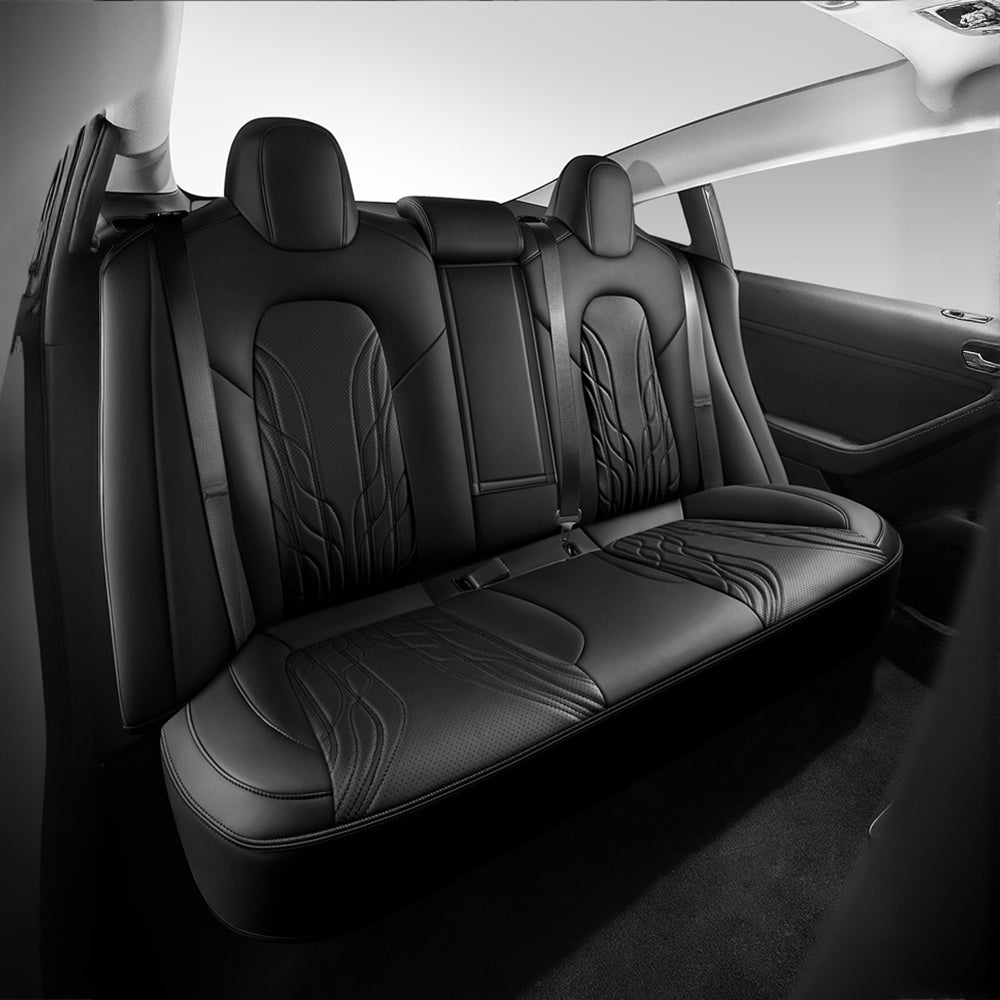 Sikunuo Nappa Leather Seat Covers for Model 3 Highland & Model Y Juniper