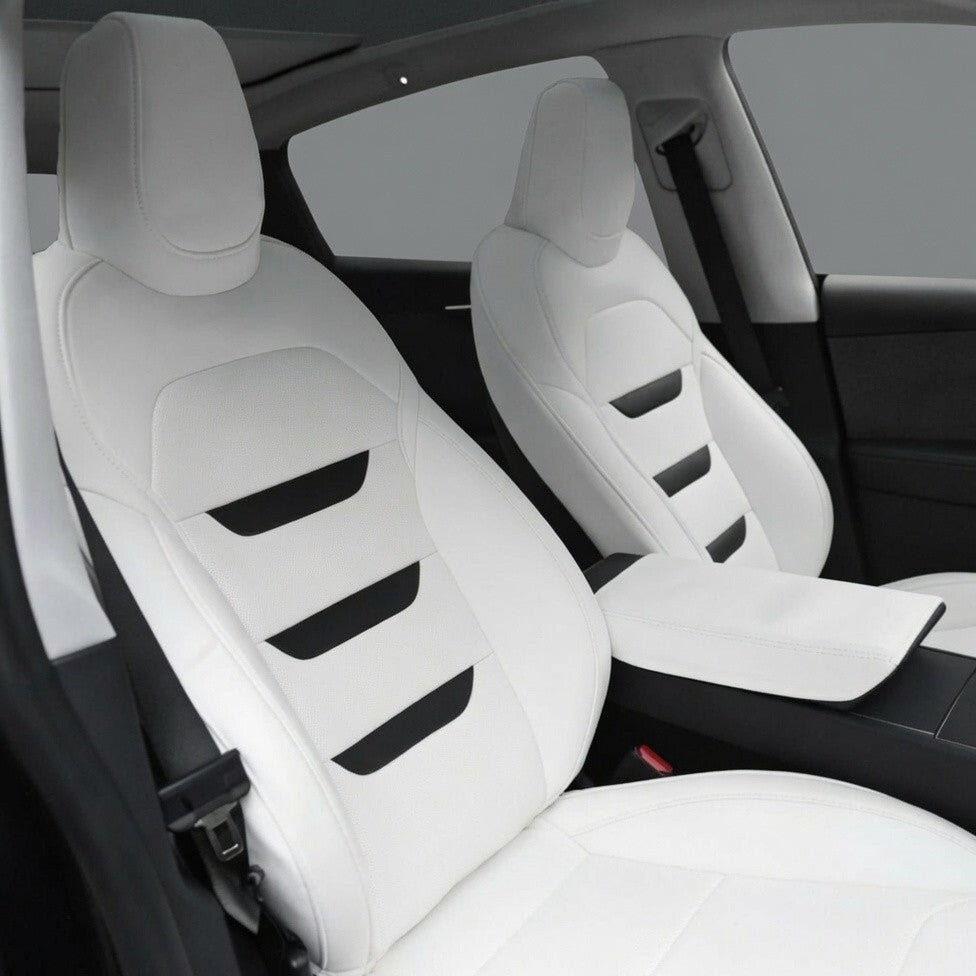 Sikunuo Nappa Leather Seat Covers for Tesla Model 3 & Model Y