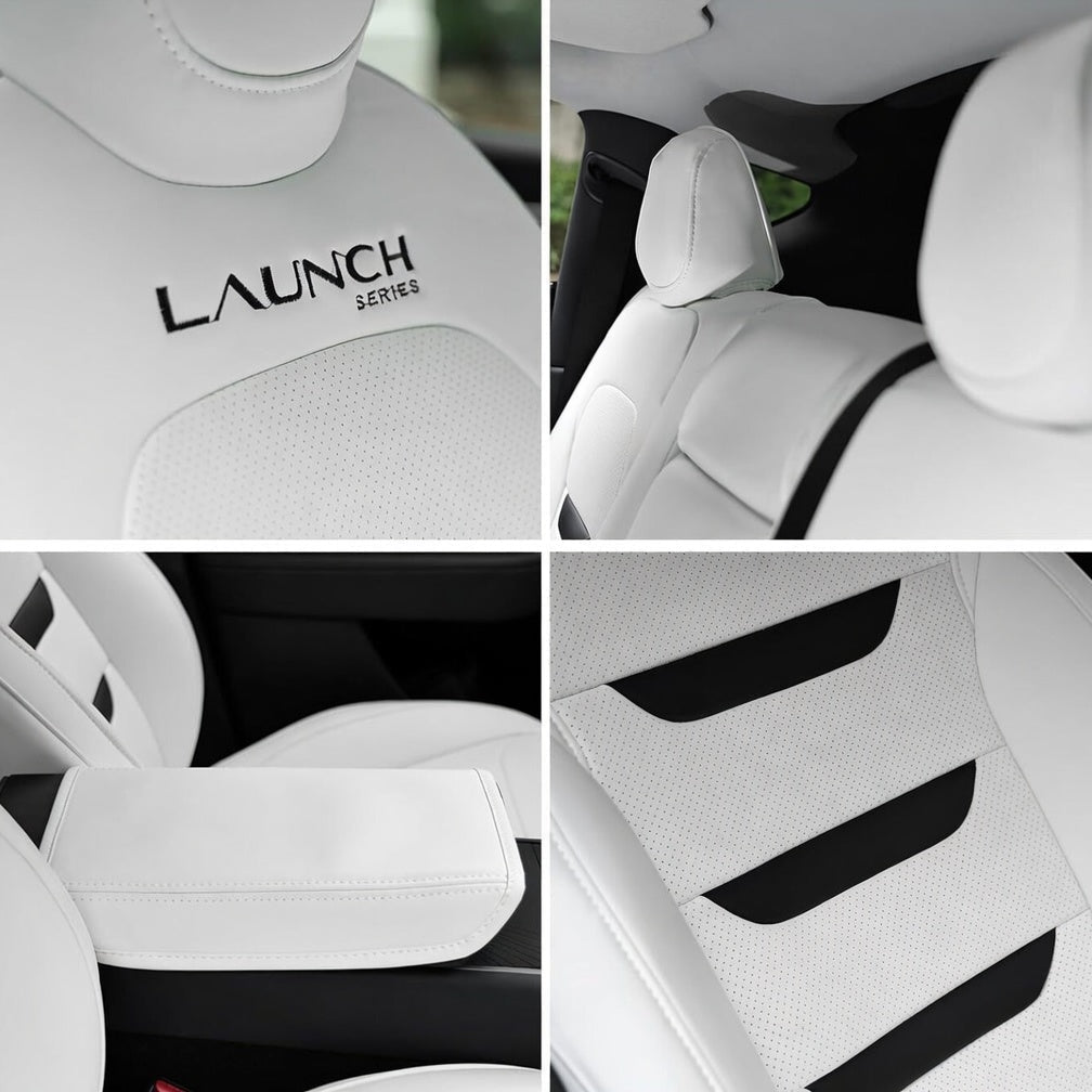 Sikunuo Nappa Leather Seat Covers for Tesla Model 3 & Model Y