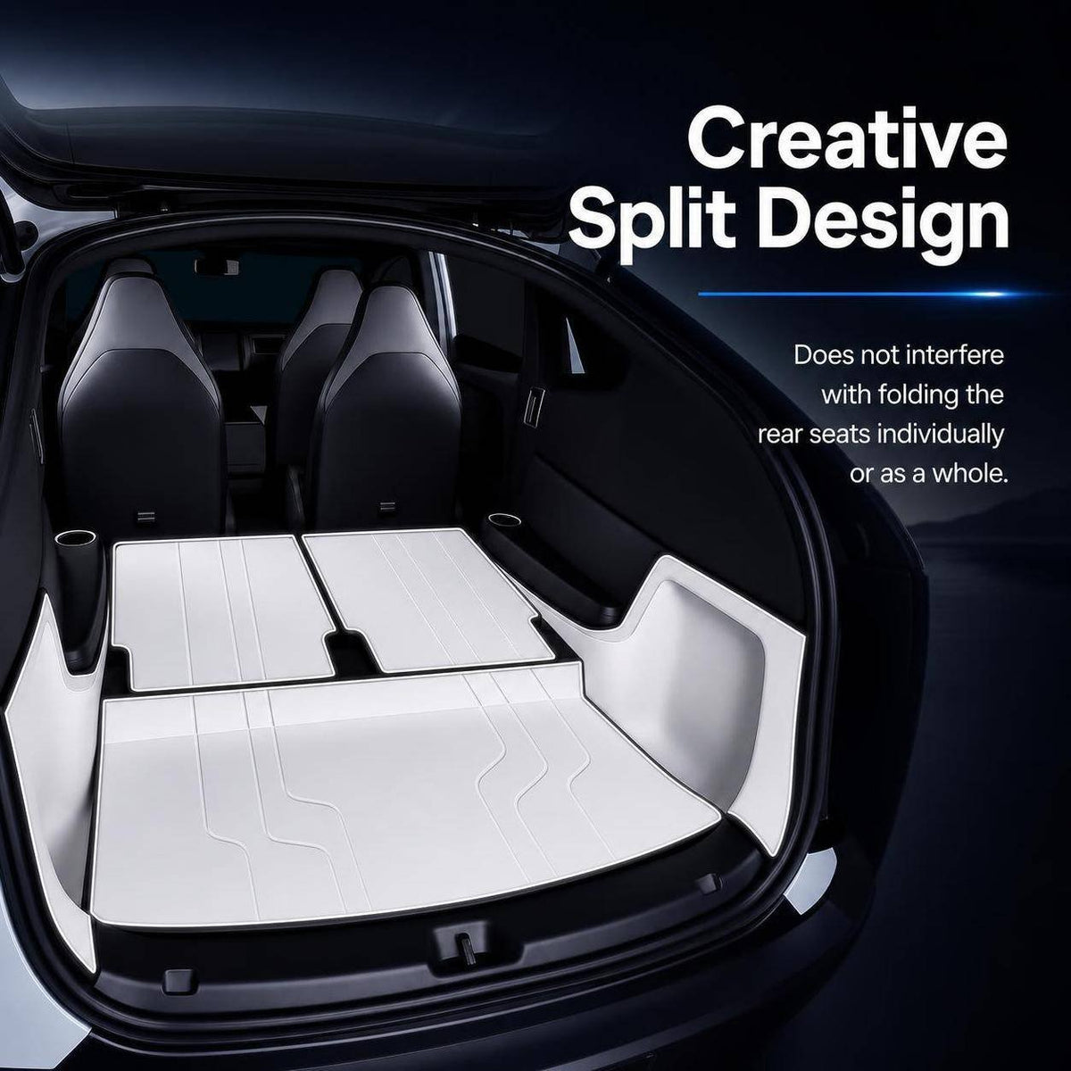 Sikunuo Nappa Leather Trunk Mats for Model YL 6-Seater (5PCS)