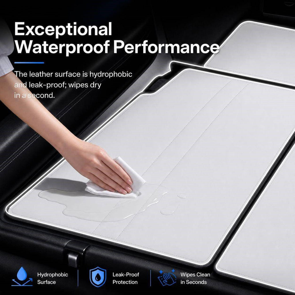 Sikunuo Nappa Leather Trunk Mats for Model YL 6-Seater (5PCS)