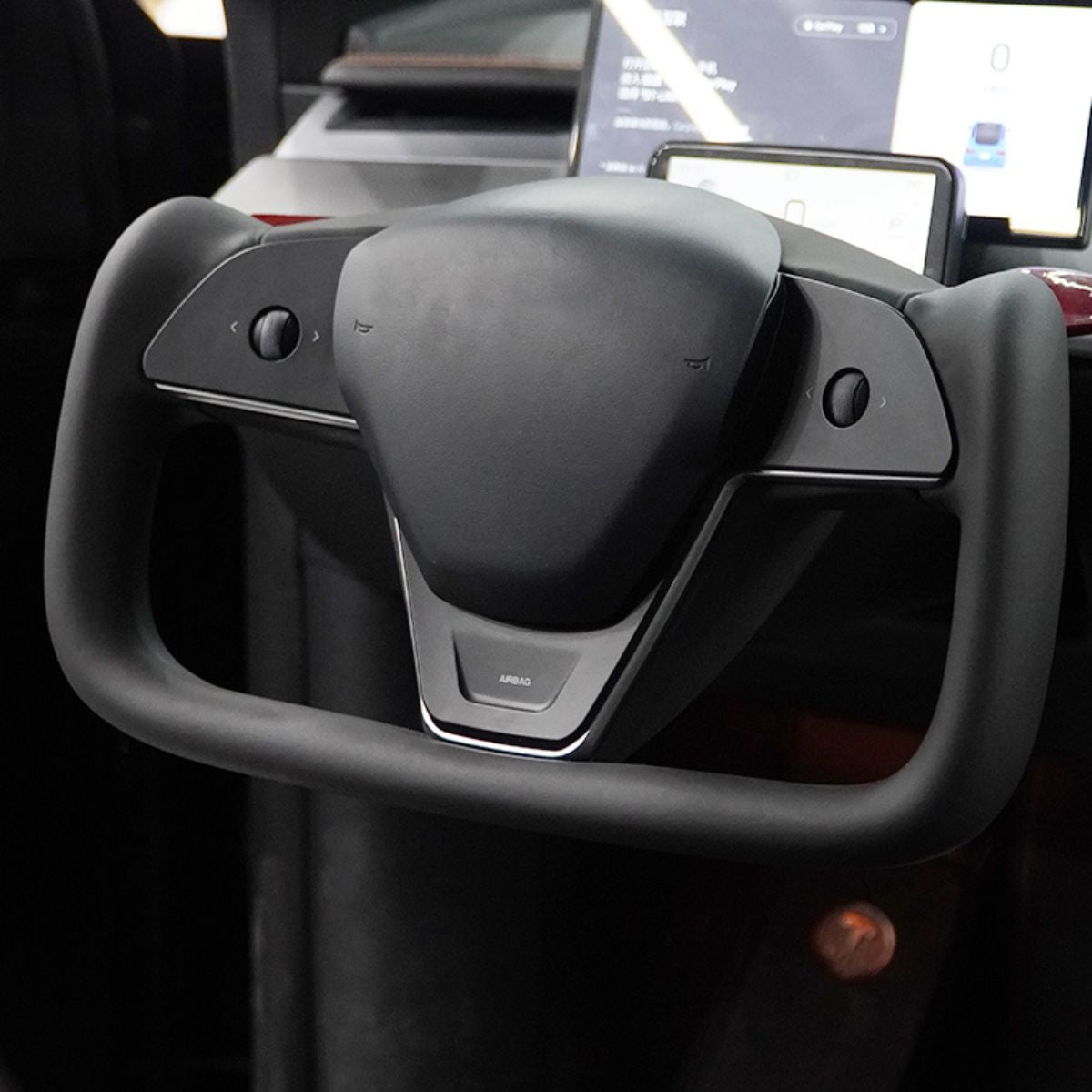 Sikunuo New Plaid Steering Wheel for Tesla Model 3 / Y