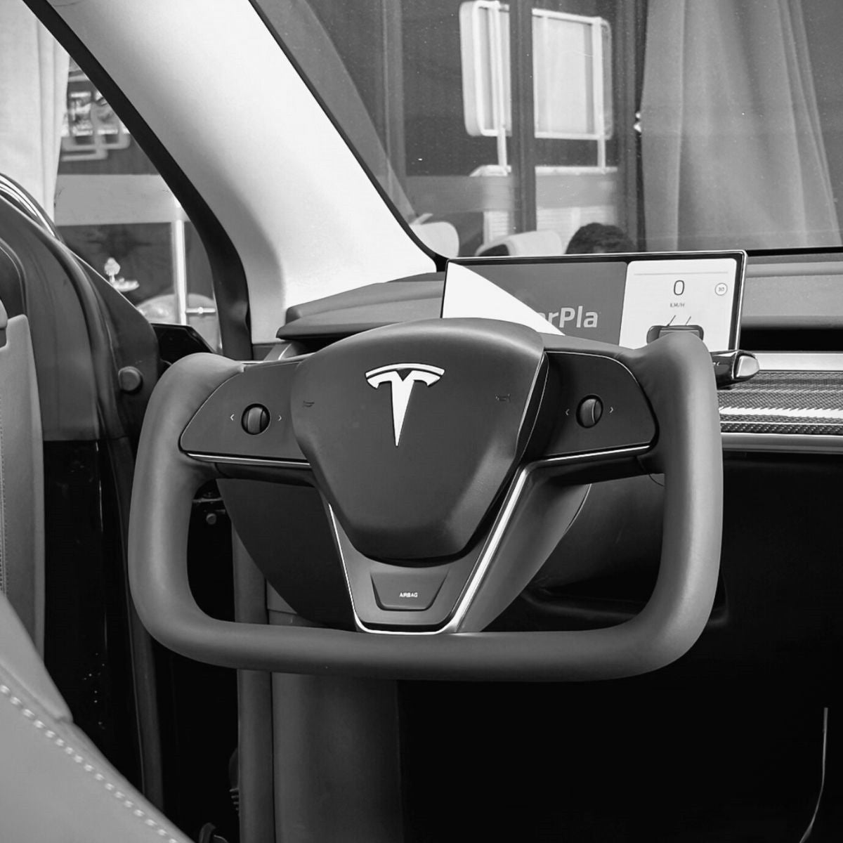 Sikunuo New Plaid Steering Wheel for Tesla Model 3 / Y