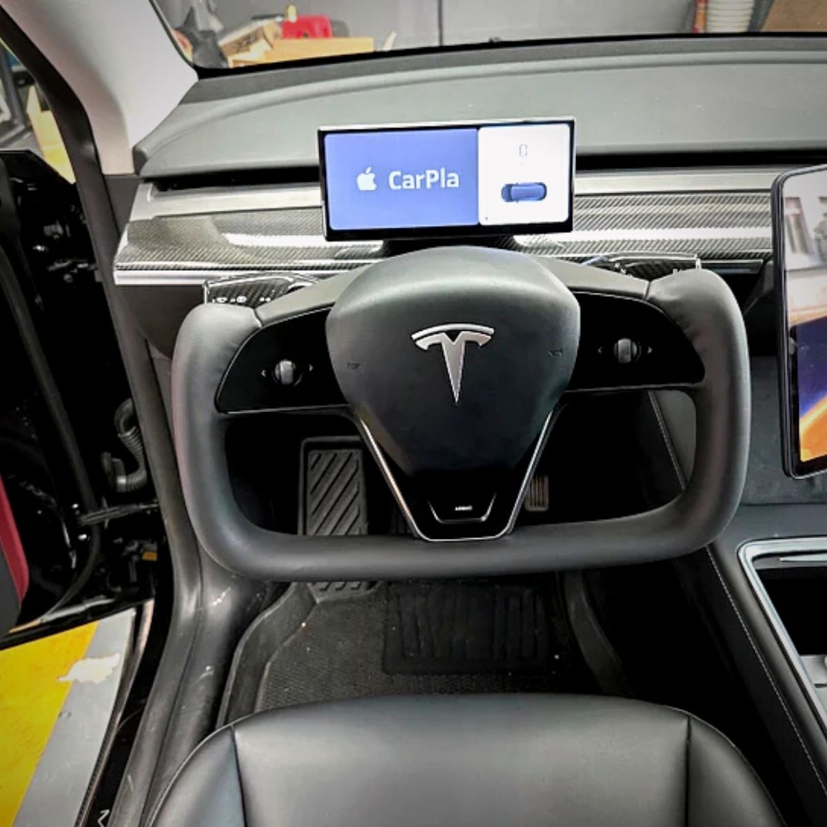 Sikunuo New Plaid Steering Wheel for Tesla Model 3 / Y