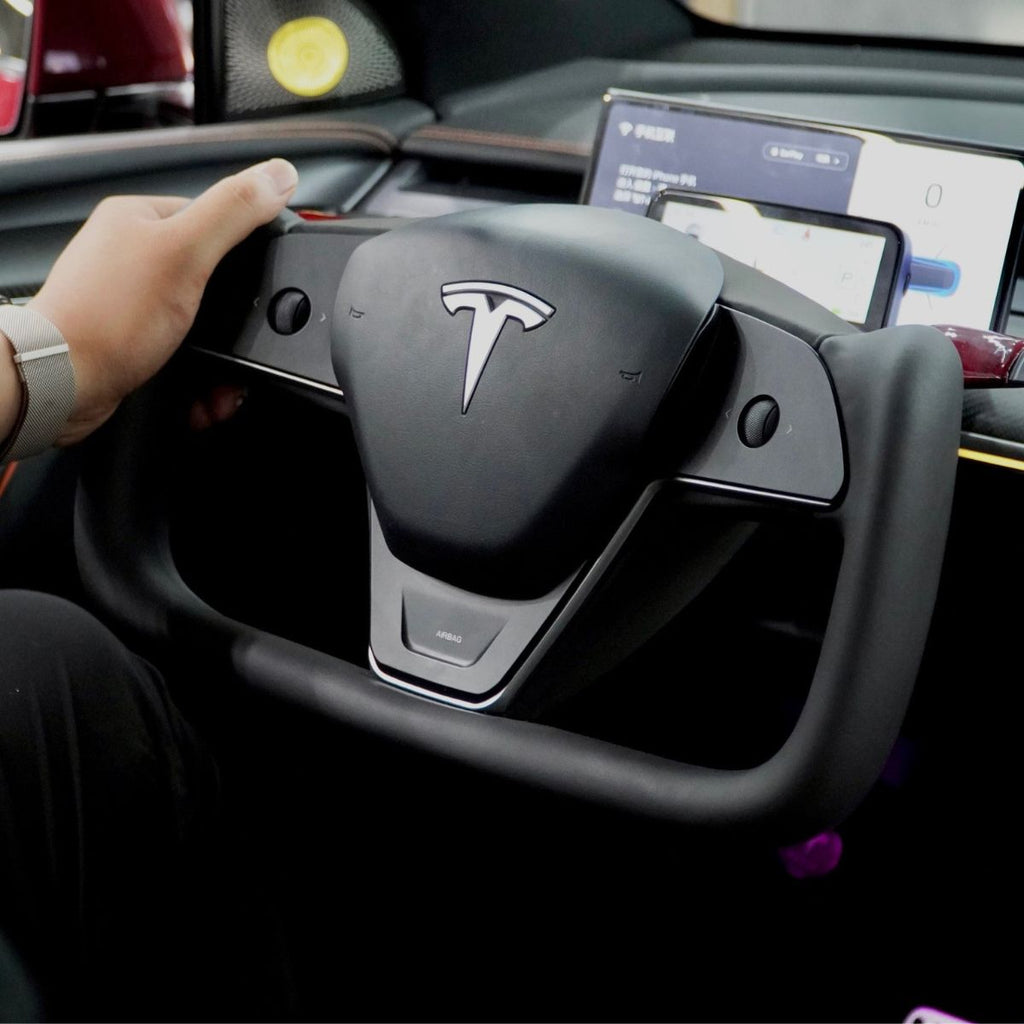 Sikunuo New Plaid Steering Wheel for Tesla Model 3 / Y