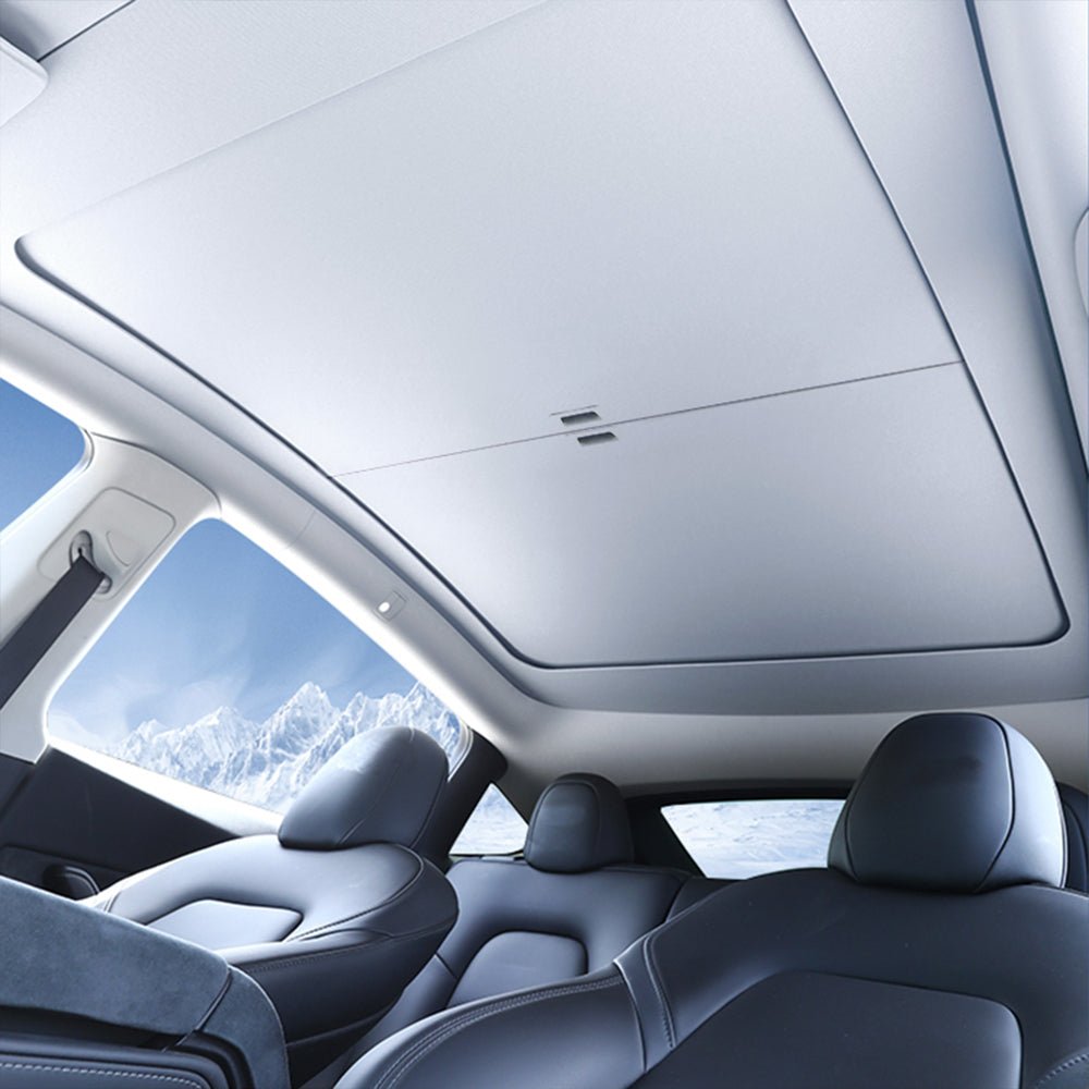 Sikunuo Retractable Sun Shade for Model Y Juniper