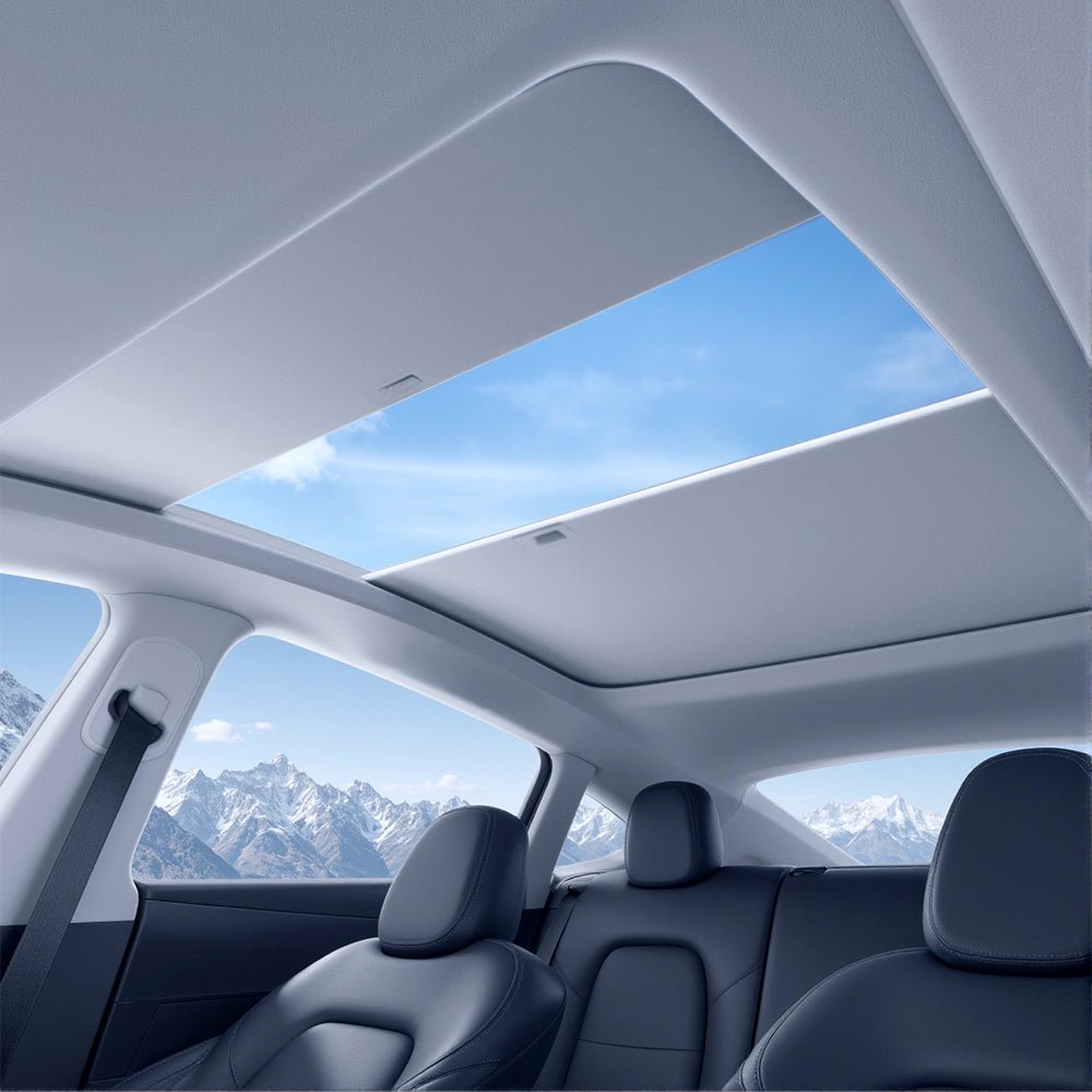 Sikunuo Retractable Sun Shade for Model Y Juniper