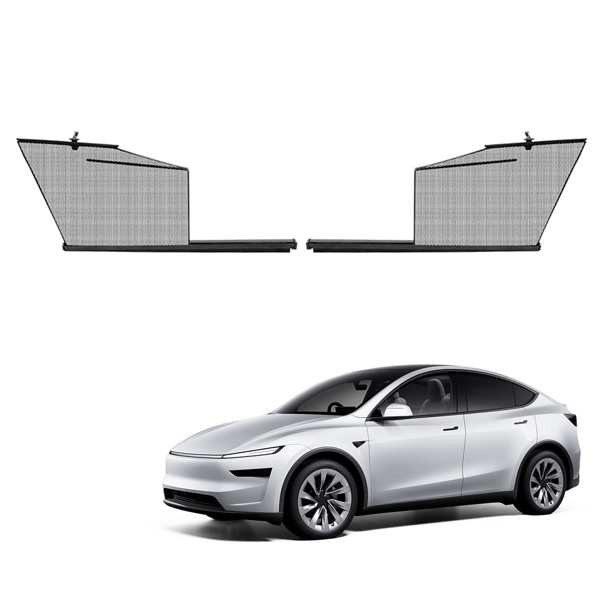 Sikunuo Retractable Window Sunshade for Model Y Juniper | Snap-on Install