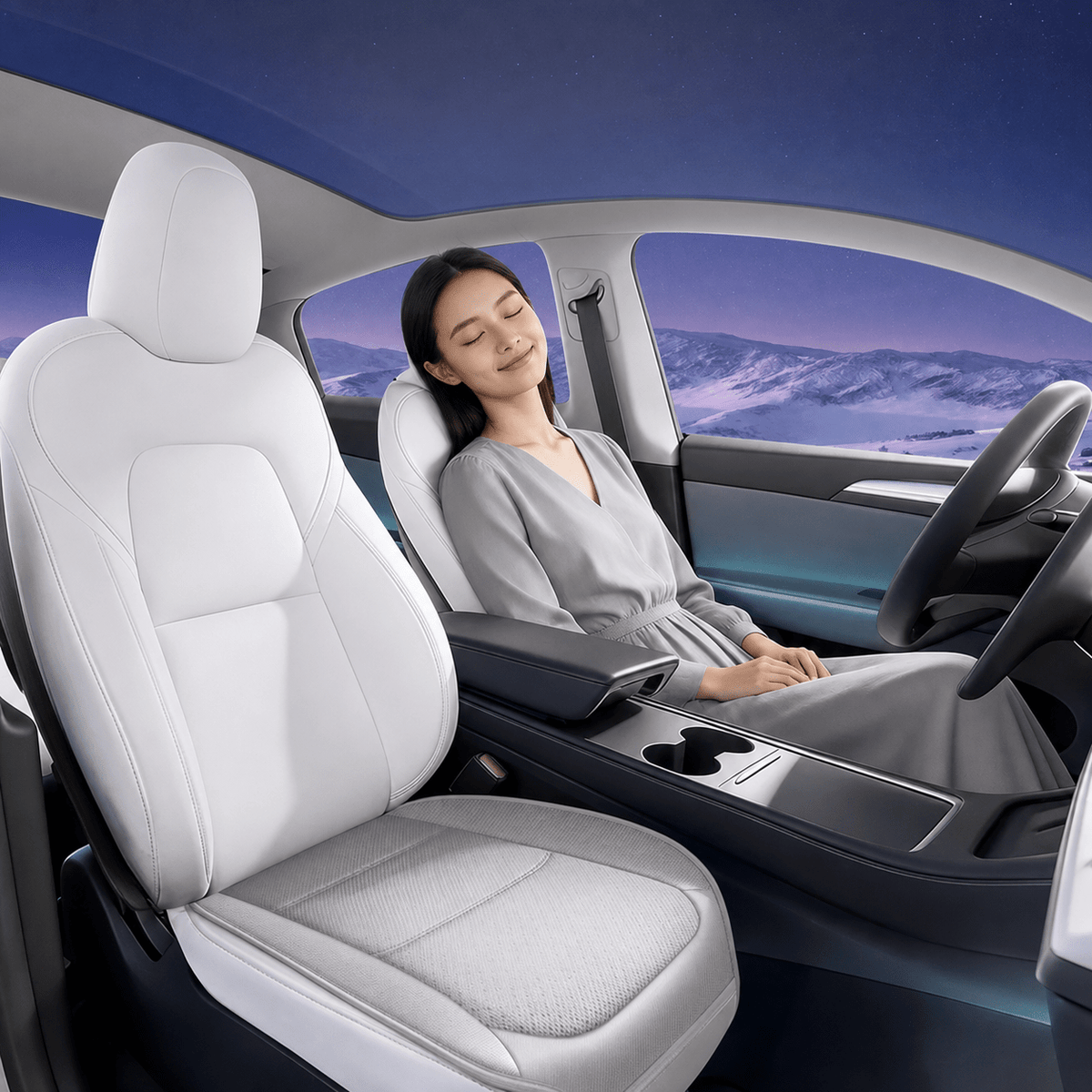 Sikunuo Seat Ventilation Cushion for Model 3 & Model Y