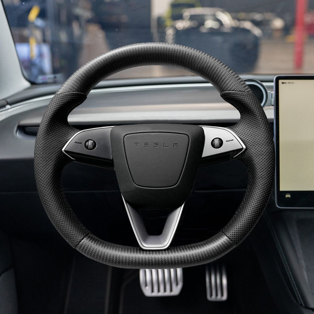 Sikunuo Sport Carbon Fiber Steering Wheel Replacement for Model 3 Highland & Model Y Juniper