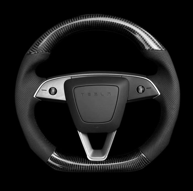 Sikunuo Sport Carbon Fiber Steering Wheel Replacement for Model 3 Highland & Model Y Juniper