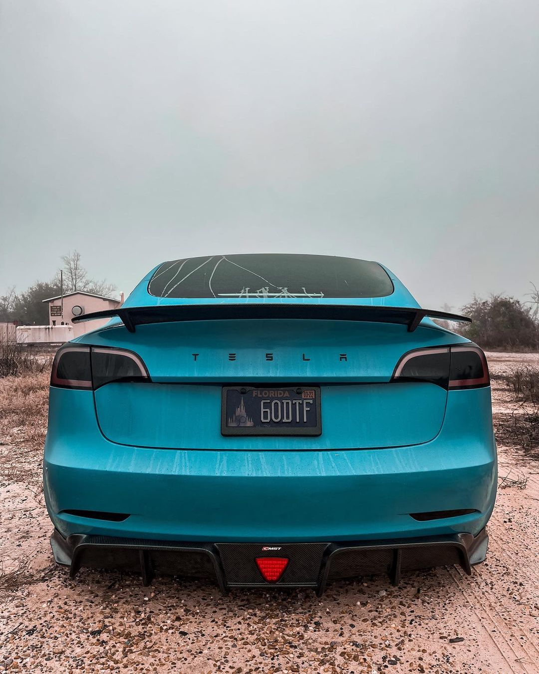 Sikunuo Tesla Model 3 Carbon Fiber Rear Spoiler Ver.3