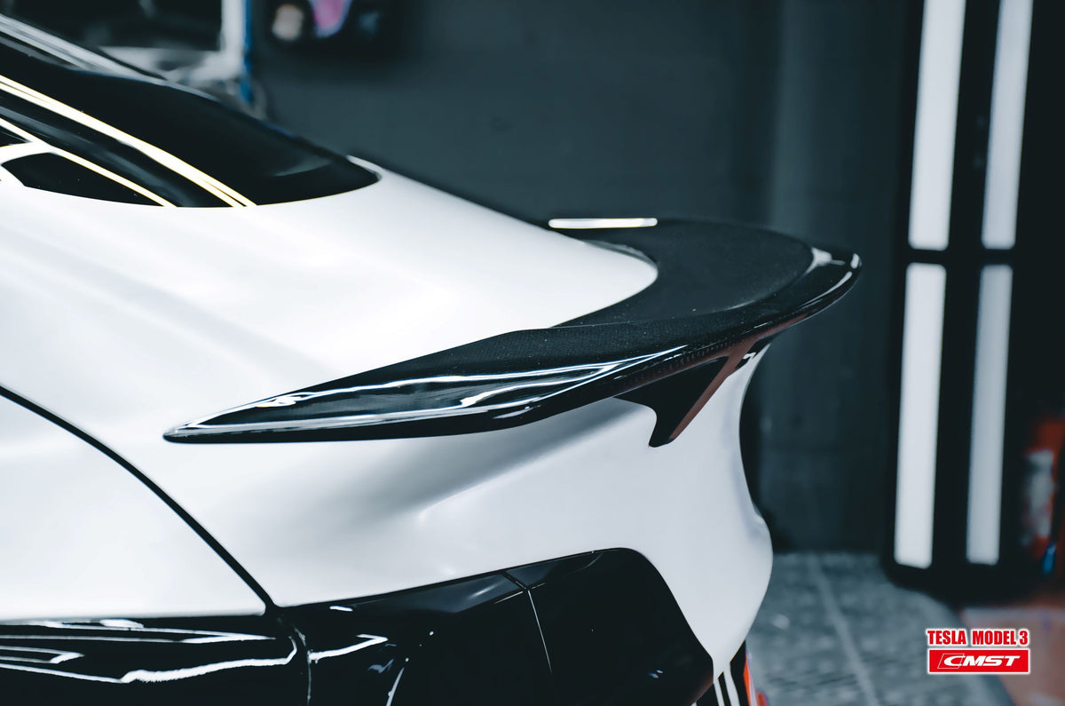 Sikunuo Tesla Model 3 Carbon Fiber Rear Spoiler Ver.3