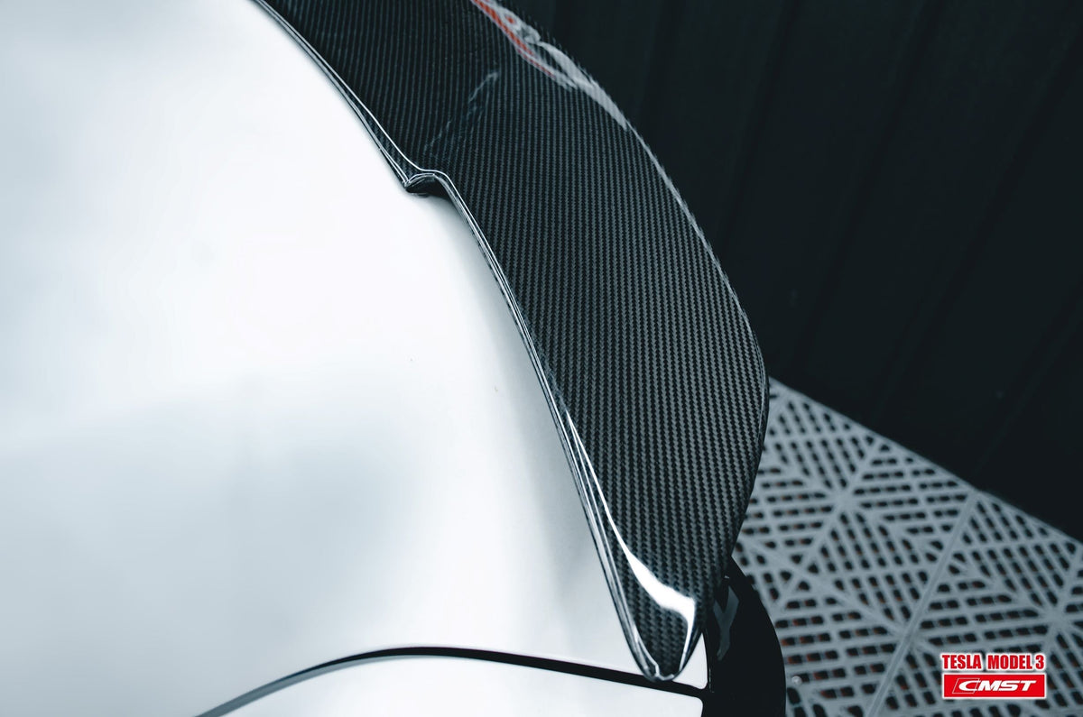 Sikunuo Tesla Model 3 Carbon Fiber Rear Spoiler Ver.3
