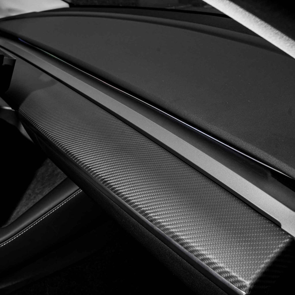 Sikunuo Tesla Model 3 / Y Dashboard Cover - Dry Carbon Fiber Interior Mods