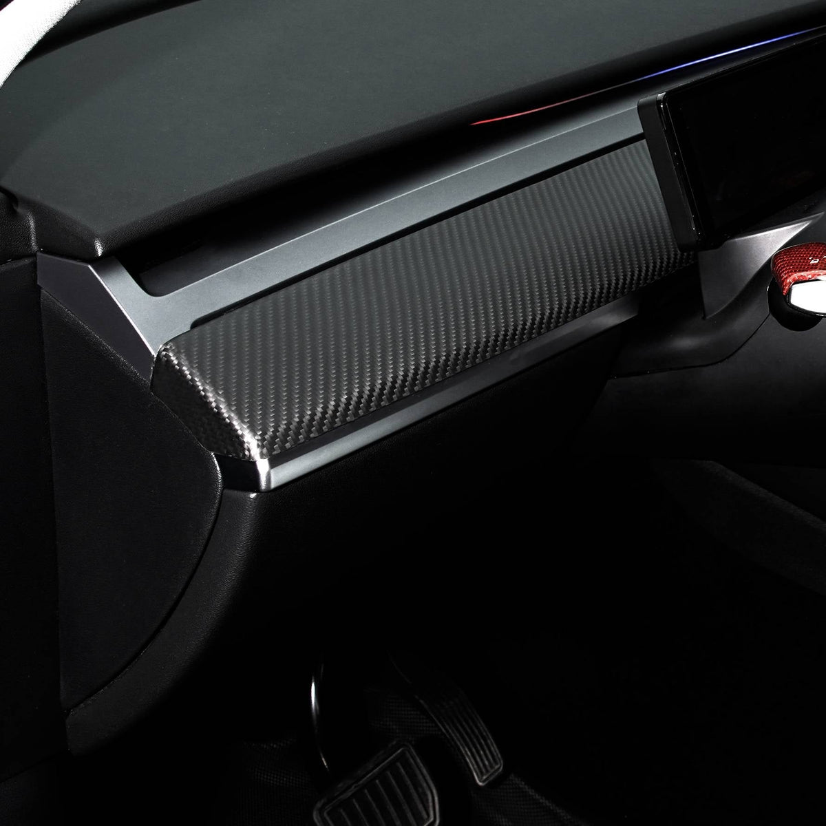 Sikunuo Tesla Model 3 / Y Dashboard Cover - Dry Carbon Fiber Interior Mods