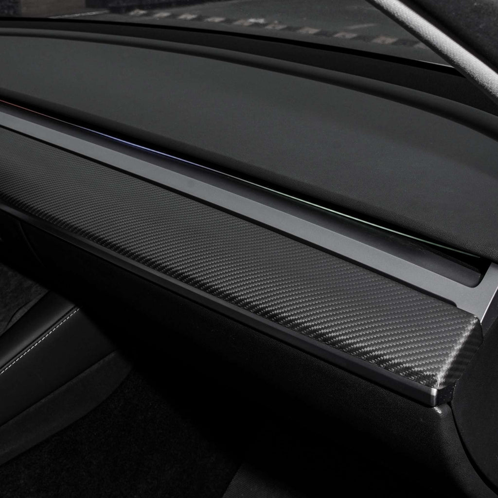 Sikunuo Tesla Model 3 / Y Dashboard Cover - Dry Carbon Fiber Interior Mods