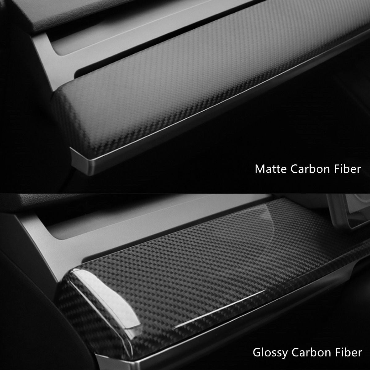 Sikunuo Tesla Model 3 / Y Dashboard Cover - Dry Carbon Fiber Interior Mods