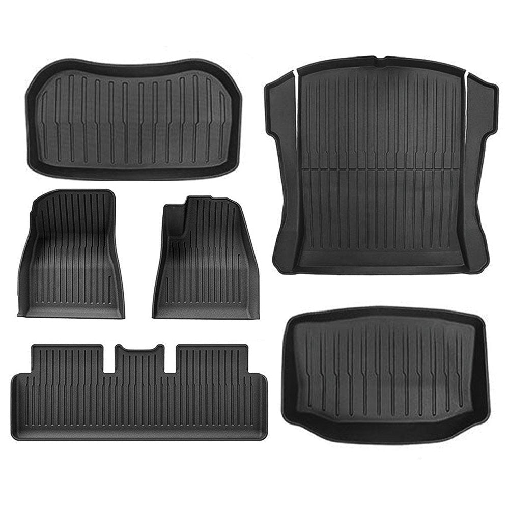 Sikunuo TPE All Weather Floor Mats for Tesla Model Y & Model 3